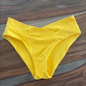 Yellow bikini bottom
